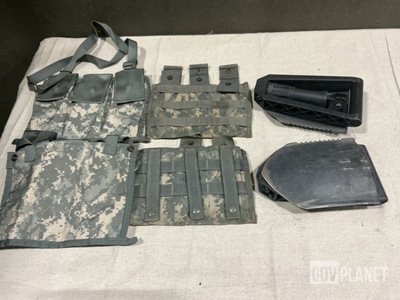 (33) Entrenching Tools, (44) Bandoleer Ammunition Pouches & Assorted Items