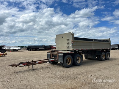 2009 Trojan 26 ft Quad/A Aluminum End Dump Trailer