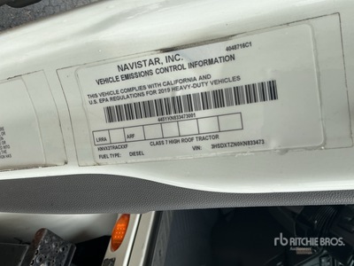 2019 International RH613 S/A Day Cab Truck Tractor