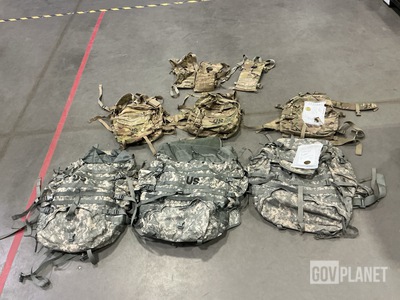 (4) Large Field Pack Sets, (18) Field Packs & Assorted Items
