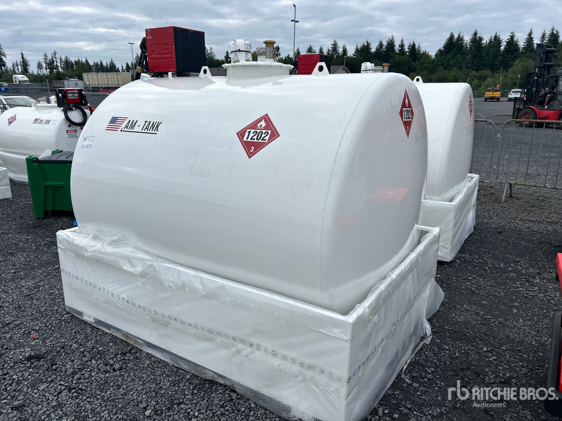 2026 AM Tank 1000 1000 gal Skid Mounted Steel Diesel Fuel Tank (Unused)