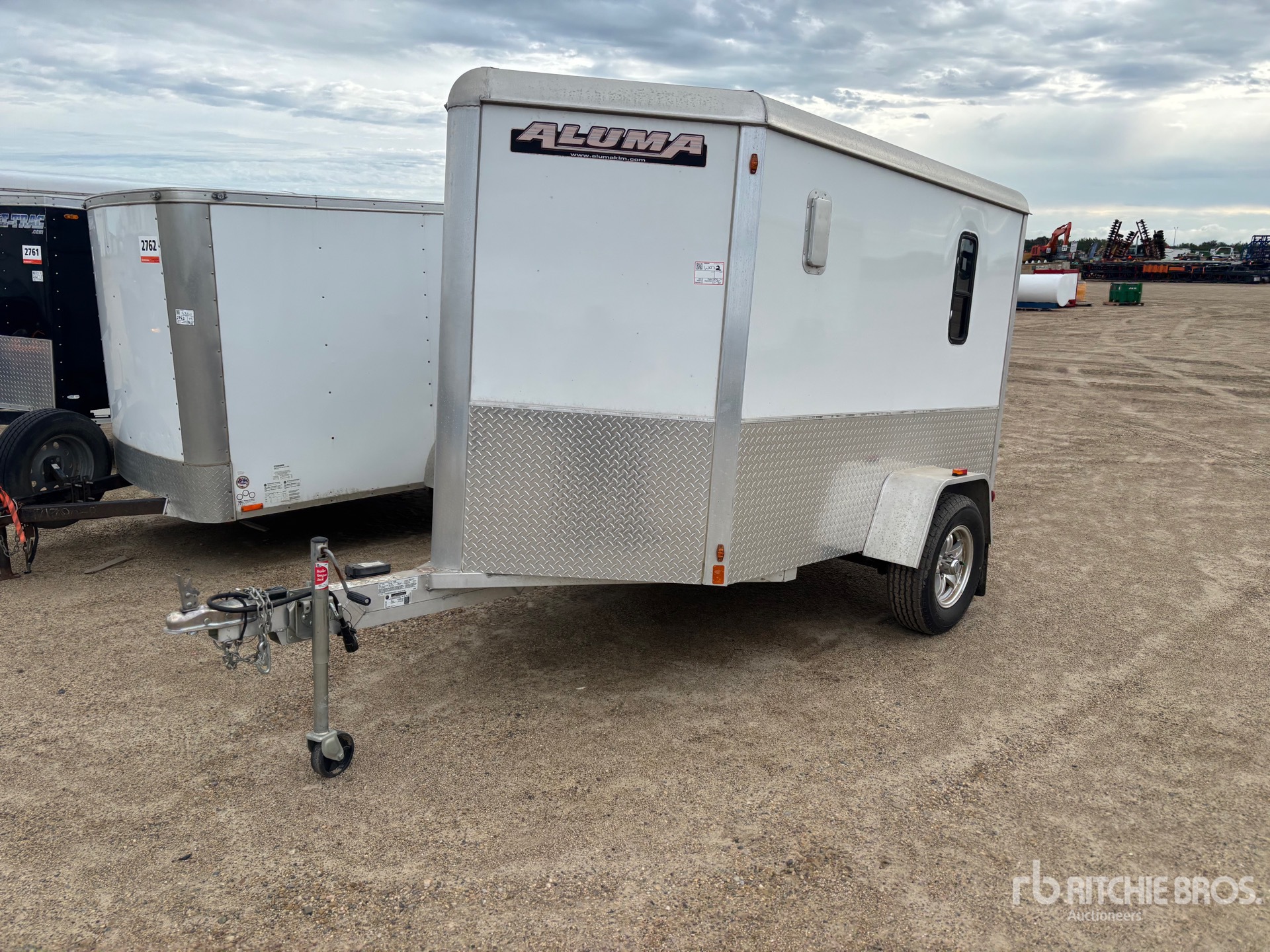 2016 Aluma 8 ft S/A Enclosed Trailer