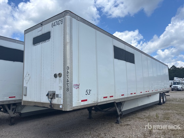 2017 Wabash DVCVHPC 53 ft x 102 in T/A Van Trailer