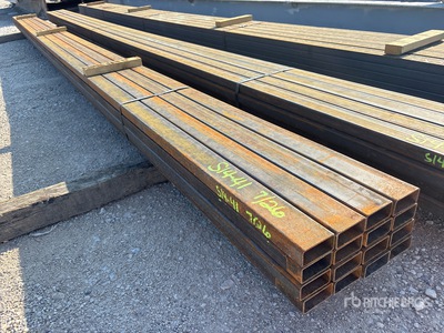 Quantity of 1 1/2 in x 3 in x 24 ft 11Ga Rectangle Tubing Divers  (Unused)