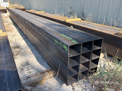 Quantity of (12) 5 in x 4 in x 19 ft 11 ga Rectangle Tubing Divers  (Unused)