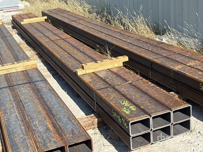 Quantity of (6) 4 in x 6 in x 5/16 in x 20 ft Rectangle Tubing Divers  (Unused)