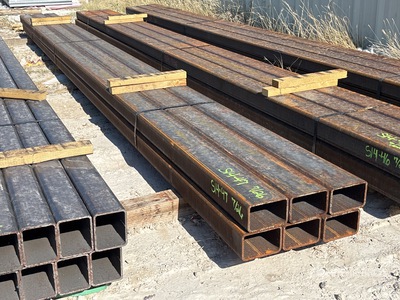 Quantity of (6) 4 in x 6 in x 5/16 in x 20 ft Rectangle Tubing Divers  (Unused)
