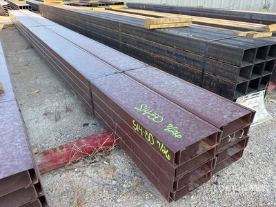 Quantity of (16) 8 in x 20 ft Metal C-Purlin Divers  (Unused)