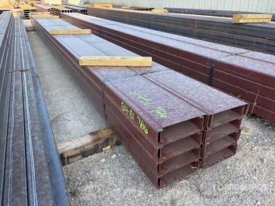 Quantity of (16) 8 in x 20 ft Metal C-Purlin Divers  (Unused)