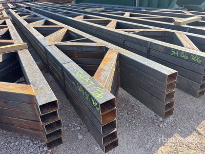 Quantity of (5) 18 in x 20 ft Metal Trusses Divers  (Unused)