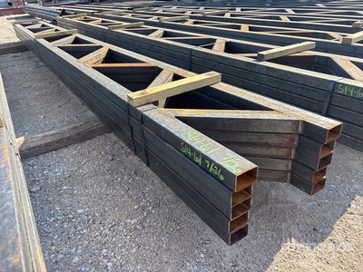 Quantity of (5) 18 in x 20 ft Metal Trusses Divers  (Unused)