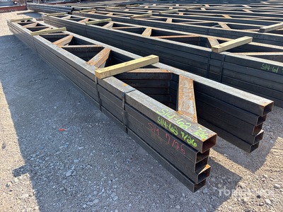 Quantity of (5) 18 in x 20 ft Metal Trusses Divers  (Unused)