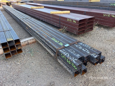 Quantity of (11) 2 1/2 in x 2 1/2 in x 24 ft 14Ga Square Tubing (Unused)