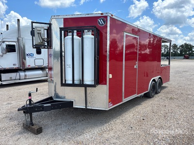 2025 All World Trailers LLC 8.5x20 TA 20 ft T/A Remorque de Restauration