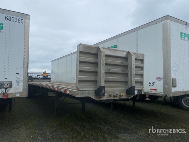 2012 Transcraft 53 ft T/A Flatbed Trailer
