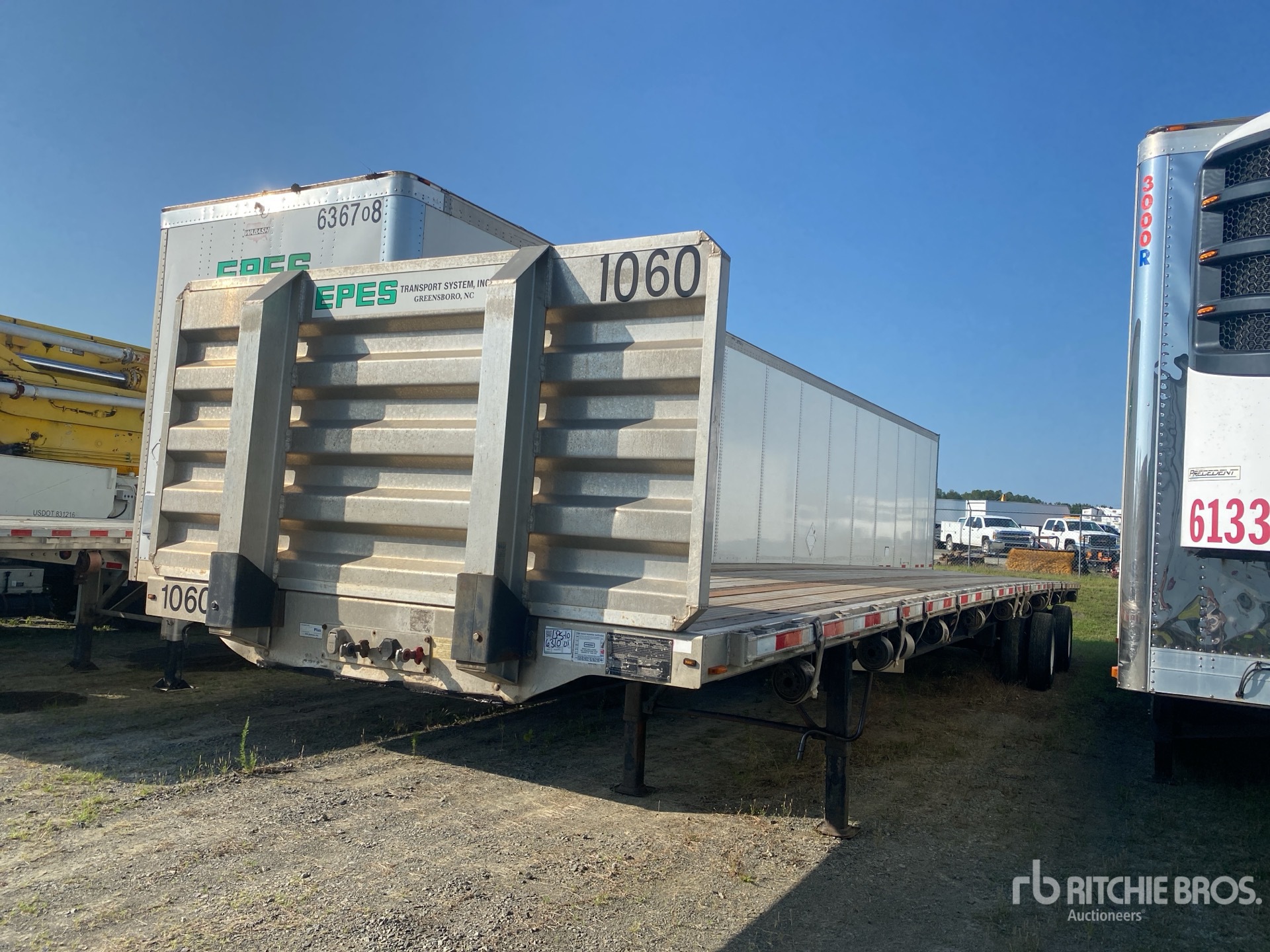 2012 Transcraft 53 ft T/A Flatbed Trailer