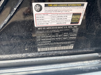 2009 Mercedes-Benz GL550 4WD SUV