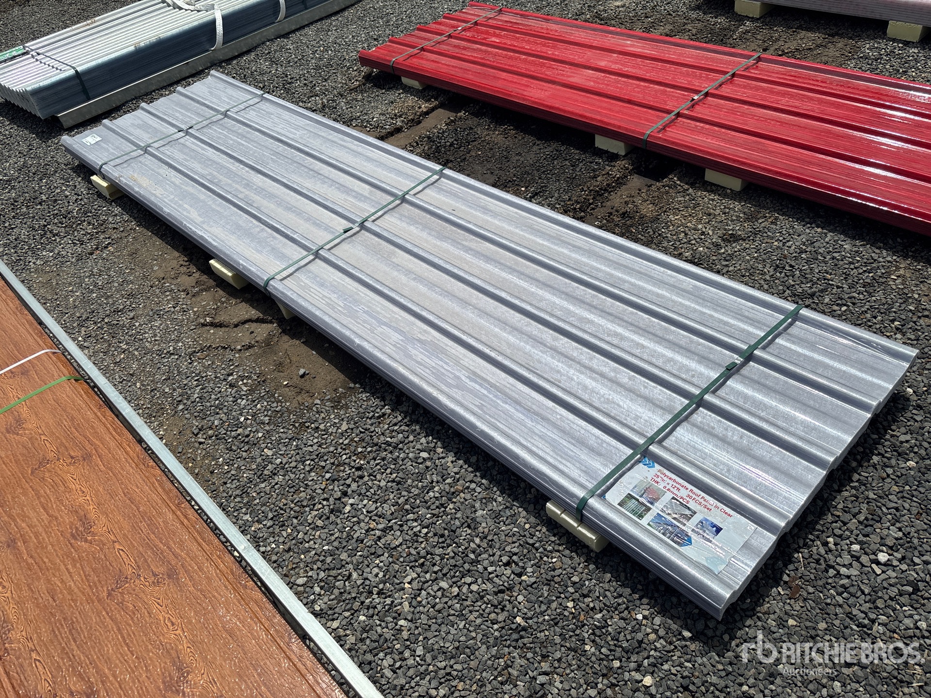 Quantity of (30) 12 ft x 3 ft Corrugated Polycarbonate Roof Panel (Unused)