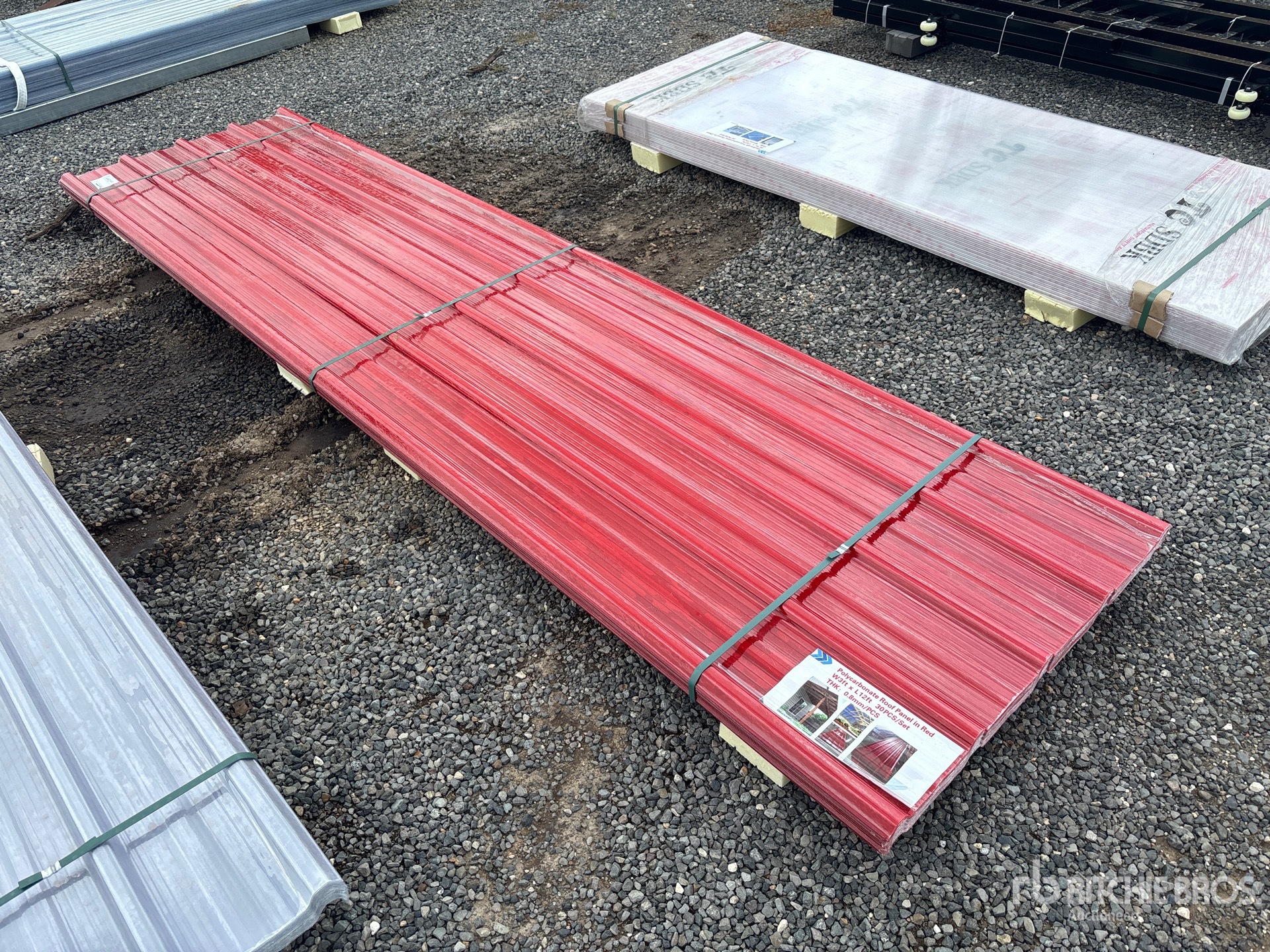 Quantity of (30) 12 ft x 3 ft Polycarbonate Roof Panel (Unused)