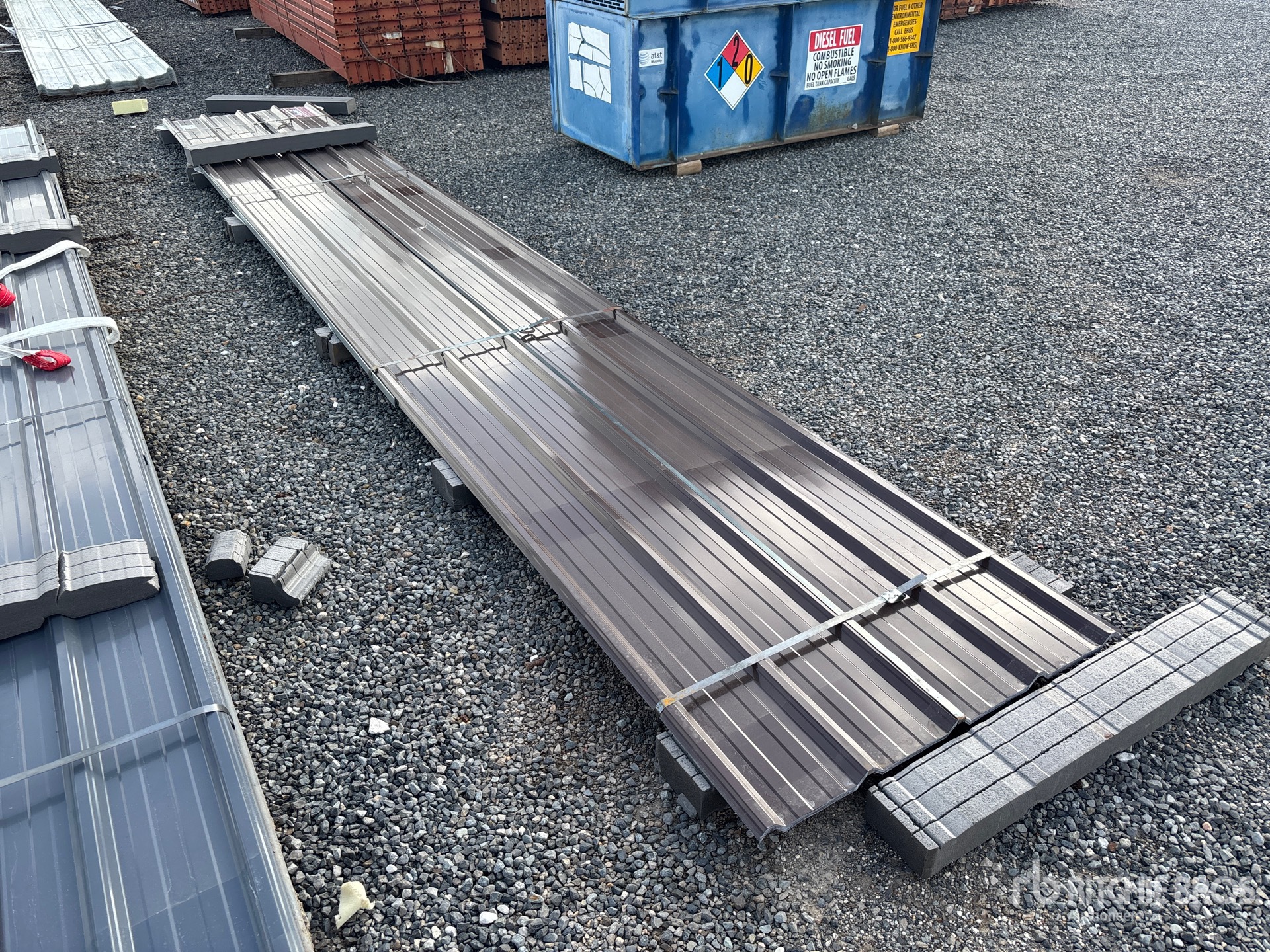 Quantity of (20) 20 ft x 3 ft Corrugated Tin (Unused)