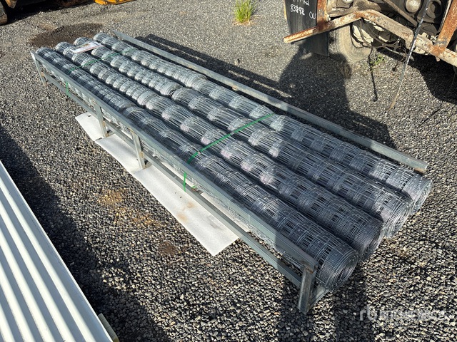 Quantity of (8) 164 ft x 6 ft Galvanized Hot-dip Galvanized Field Fence Site Fence