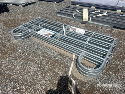 Quantity of (5) 7.9 ft x 3.8 ft Corral Livestock Panel (Unused)