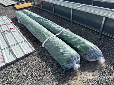 Quantity of (2) 13.2 ft x 49.2 ft Artificial Grass Turf Drainage Holes with Rubber Backing 0.8 in. Pile Height