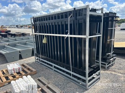 Quantity of (18) 10 ft x 7 ft Powder Coated Fencing (Unused)