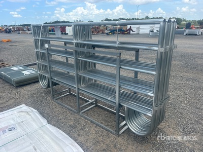 Quantity of (10) 10 ft 5 in x Galvanized Panneau pour bétail (Unused)