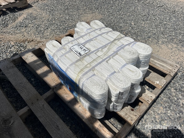 Quantity of (10) 5.5 in x 13 ft Heavy Duty Industrial Polyester Lifting Sling (Unused)