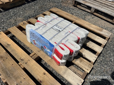 Quantity of (10) 3.9 in x 13 ft Heavy Duty Industrial Polyester Lifting Élingue (Unused)