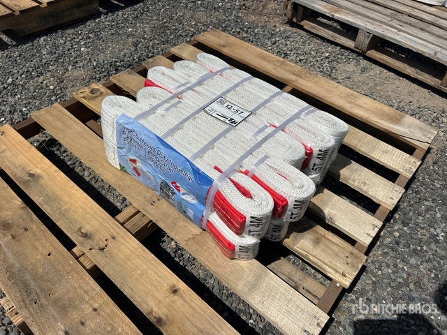 Quantity of (10) 3.9 in x 13 ft Heavy Duty Industrial Polyester Lifting Sling (Unused)