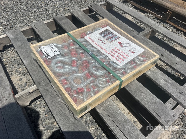 Quantity of (30) Heavy-Duty D-Ring Set Shackle (Unused)