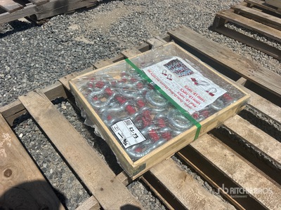 Quantity of (30) Heavy-Duty D-Ring Set Shackle (Unused)