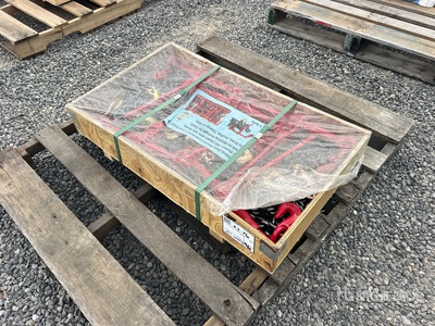 Quantity of (5) Heavy-Duty Ratchet Load Binders and Chains Set