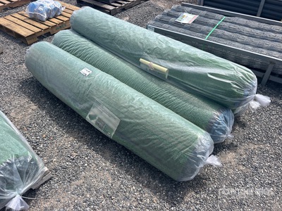 Quantity of (4) Rolls of 6.6 ft x 49.2 ft Artificial Grass Turf Drainage Holes (Unused)