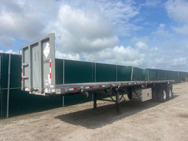 2017 Hyundai 68000 lb 36 ft T/A Piggy Back Forklift Flatbed Trailer