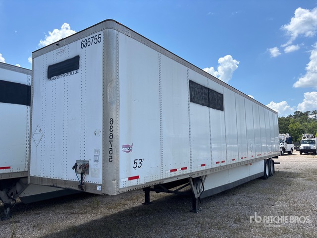 2016 Wabash DVCVHPC 53 ft x 102 in T/A Van Trailer
