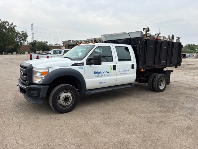 2016 Ford F-450 XL 4x2 Crew Cab Flatbed Dump Truck
