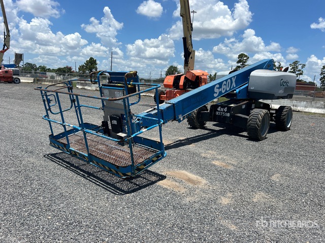 2017 Genie S60X 4WD Diesel Telescopic Boom Lift