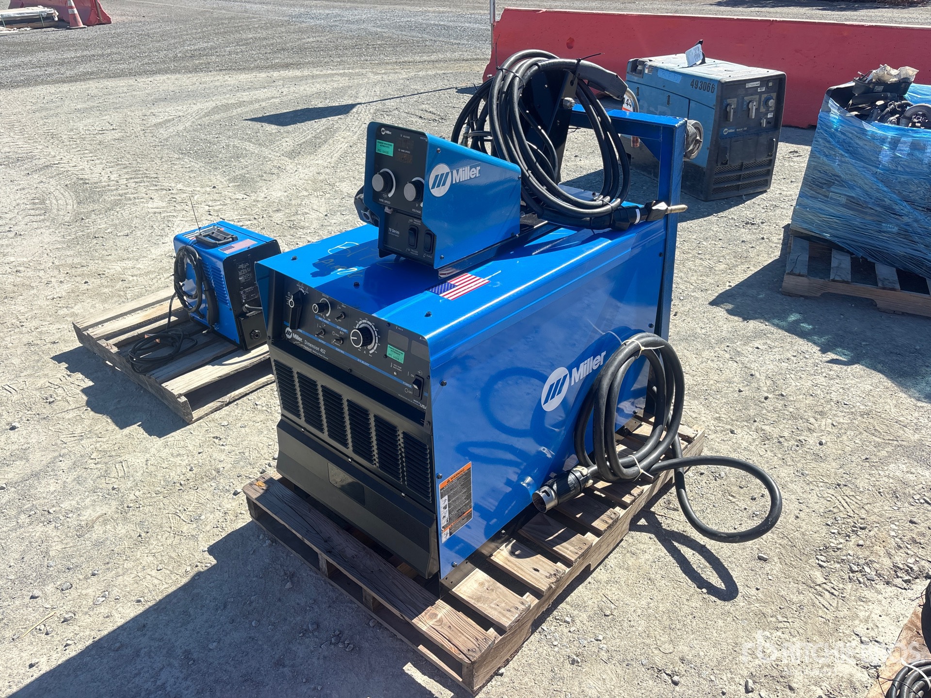 2002 Miller Millermatic 452 450 A Skid-Mounted Multi-Process Electric Welder