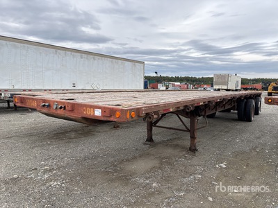 1993 Transcraft 45 ft T/A Spread Axle Flatbed Trailer