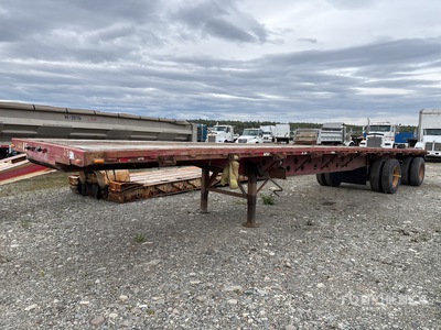 1999 Transcraft 45 ft T/A Spread Axle Flatbed Trailer
