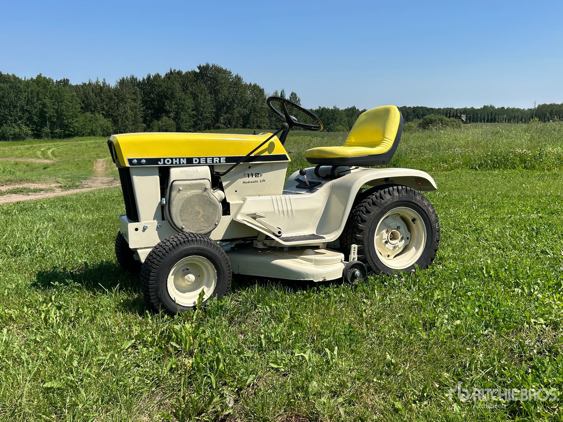 1969 John Deere T0653 Ride-On 112 Original Patio Series Lawn Mower