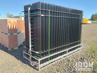 Quantity of (24) 3 m x 2 m Powder Coated Fencing (Unused)