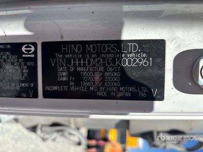 2018 Hino 195 4x2 Refrigerated Truck