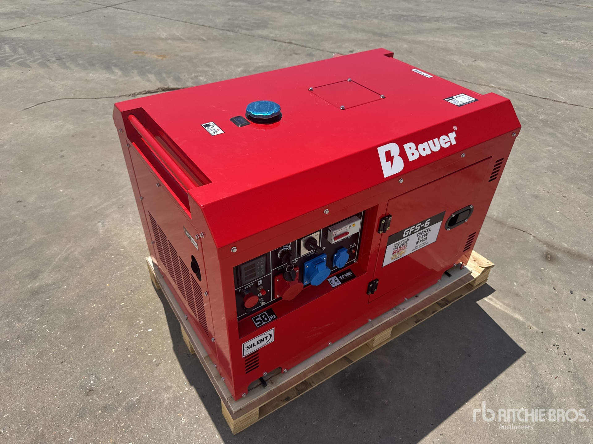 Bauer GFS-6 8 kVA Generator Set (Unused)