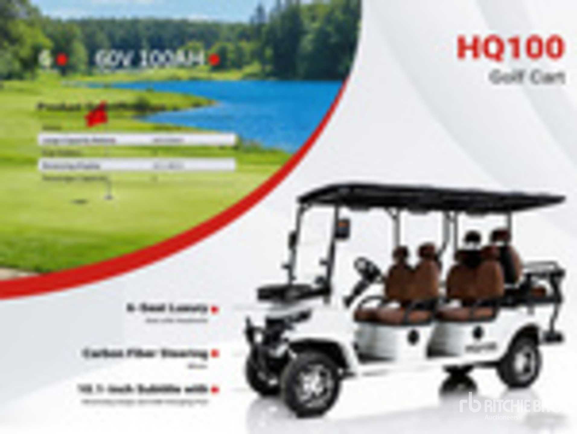 2026 HQ100 Electric Carro De Golf (Sin Usar) / Golf Cart (Unused)