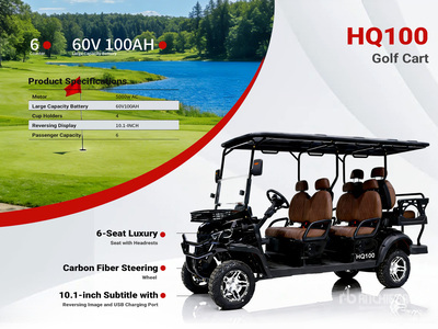 2026 HQ100 Electric Carro de Golf (Sin Usar) / Golf Cart (Unused)