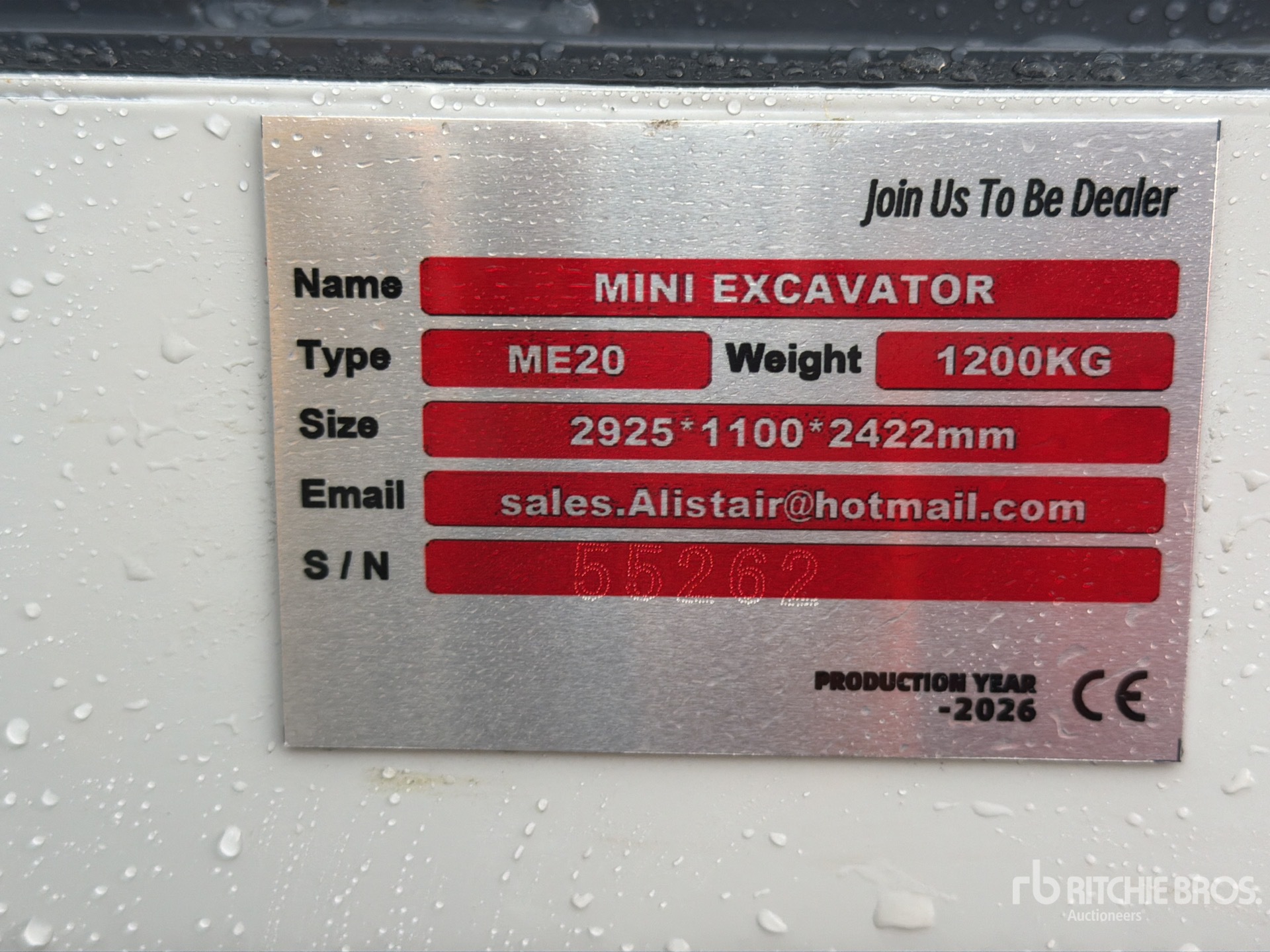 2026 SDLANCH ME20 Miniexcavadora (Sin Usar) / Mini Excavator (Unused)